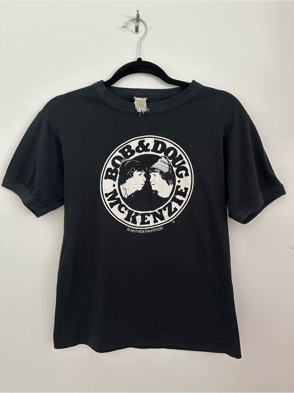 Vintage Bob & Doug McKenzie Strange Brew Black Graphic Tee, Men’s Shirt